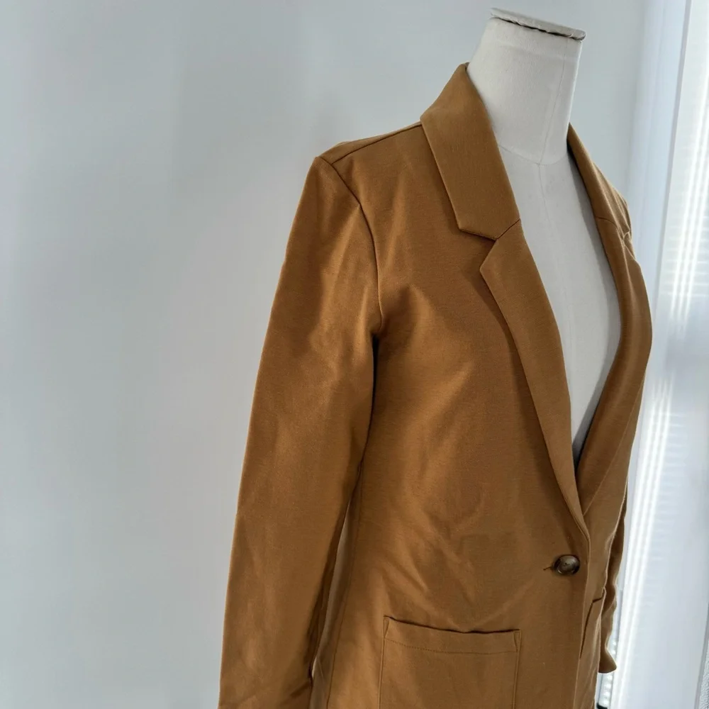 Garnet Hill Knit Relaxed Blazer Size 0